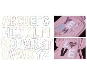 Stickserie - Fun Alpha Appli Schriftart